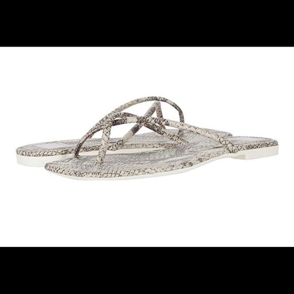 NIB DOLCE VITA SZ7.5 Stone Snake print Stella Sand - Picture 4 of 12